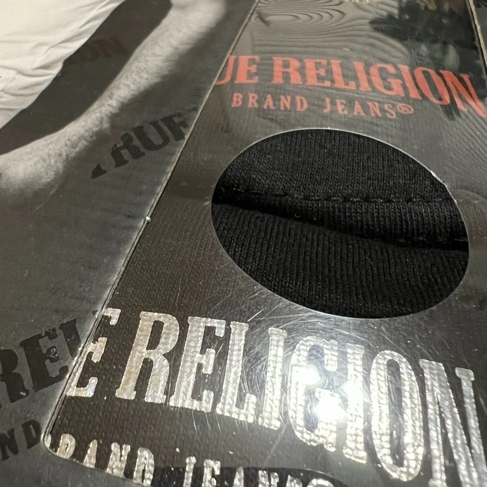 Four True Religion Limited Edition Black Logo V-Neck Tees (4)